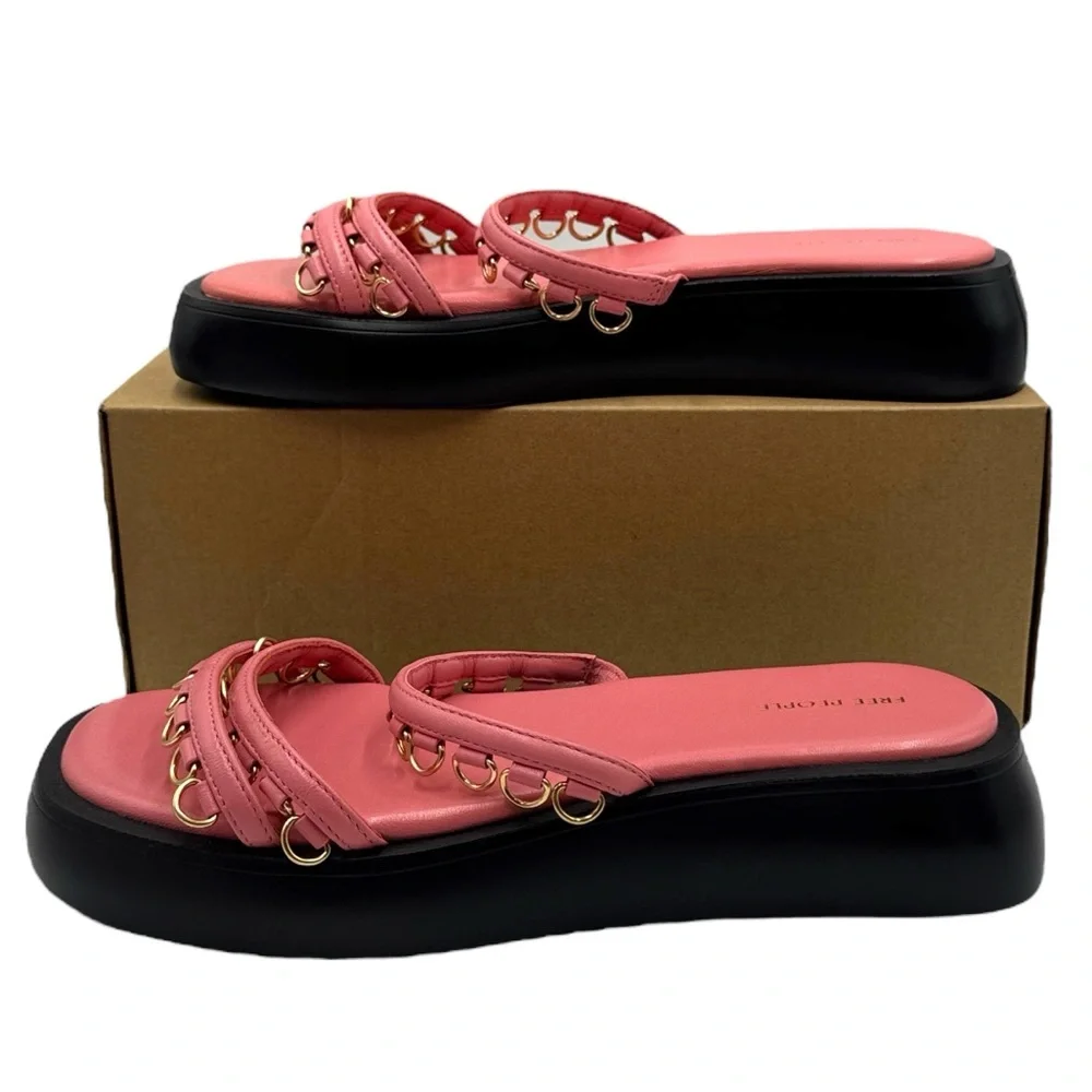 Free People Midas Touch Platform Sandals Size 10 - Picture 16 of 16